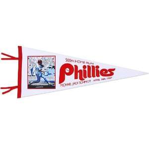   Mike Schmidt 500th Home Run Pennant by Mitchell & Ness Sports