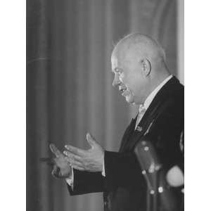  Nikita S. Khrushchev During Press Conference at Sverdlor 