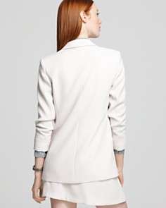 10 crosby derek lam jacket two button with faux leather under collar $ 