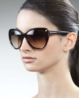 Brown Cat Eye Sunglasses  
