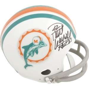 Paul Warfield Miami Dolphins Autographed Throwback Mini Helmet with 