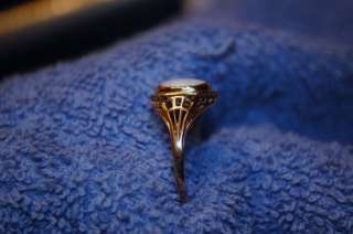 Antique Filigree Estate Natural Opal Vintage Ring 10k SCROLL DOWN FOR 