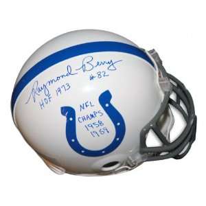 Raymond Berry Autographed Pro Line Helmet  Details Baltimore Colts 