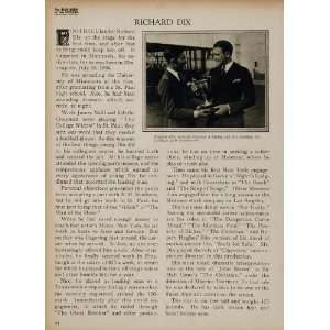  Original 1923 Print Richard Dix Silent Film Hollywood 