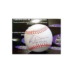  Ron Davis autographed Baseball inscribed 78 WSC Sports 