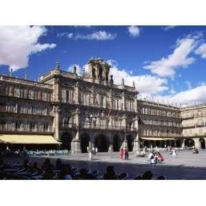 The Town Hall in the Plaza Mayor, Salamanca, Castilla Y Leon, Spain 