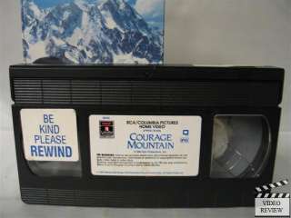 Courage Mountain VHS Charlie Sheen, Juliette Caton 043396591639  