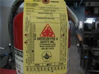 Amerex Fire Extinguisher 10 lb.Model# B456  