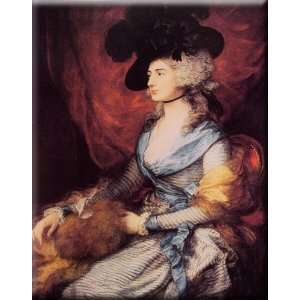 Mrs Sarah Siddons 24x30 Streched Canvas Art by Gainsborough, Thomas