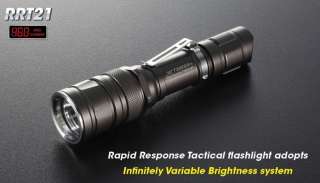 JETBeam RRT 21 CREE XM L T6 LED Tactical Flashlight  