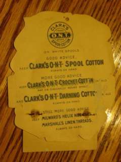 RARE 1895 CLARKs SEWING ADVERTISING CALENDAR VICTORIAN  