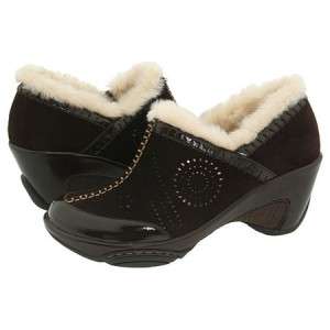   Capri Suede Clog Slip On ( VARIETY SIZES ) Faux Shearling ~ BROWN $125