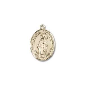  St. Catherine of Alexandria Medium 14kt Gold Rosary Center 