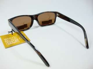 Foster Grant Wayfarer Classic Brown Polarized Sunglasses Anne EG1110 