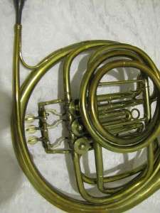 RARE VINTAGE MARTIN BAND FRENCH HORN W/4 TUNING CROOKS SUPER COOL