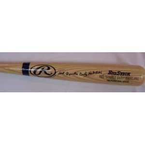  Ted Double Duty Radcliffe Autographed Bat Sports 