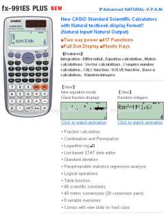 Brand NEW Casio Scientific Business Calculator FX 991ES Plus  