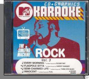 Karaoke CD+G   Rock Vol. 3   New Singing Machine CD  