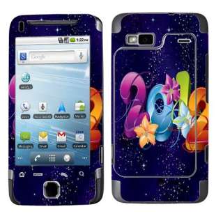 For HTC Vision G2 T Mobile Phone Colorful Flowers 2012 Vinyl Decal 