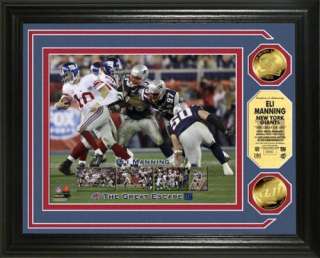 Giants Eli Manning Super Bowl 42 Gold Coin Photo Mint  