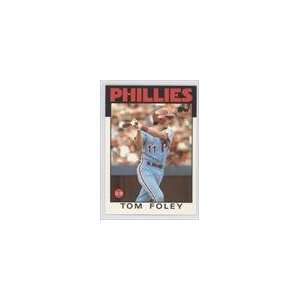    1986 Topps Tiffany #466   Tom Foley/5000 Sports Collectibles