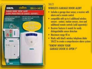 Ideal Security WIRELESS GARAGE DOOR ALERT SK623 alarm  