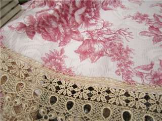 96 5 x 96 5cm including 4 10cm lace edging square condition new in 