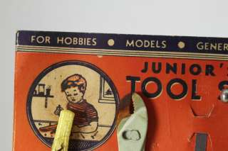 VERY RARE pioneer JUNIORS TOOL SET 1940s HANDY ANDY cast iron 