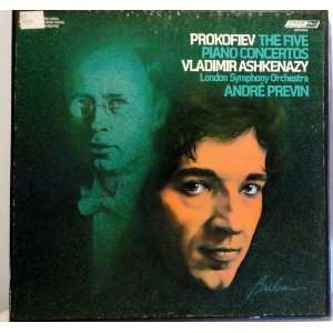 , Piano Concertos 1 5, Ashkenazy, 3LPs, London Vladimir Ashkenazy 