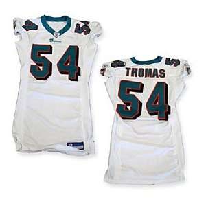 Zach Thomas Autographed/Signed Game Used Jersey