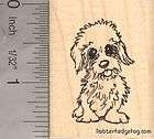 Dandie Dinmont Terrier Dog Rubber Stamp, Scottish Dog B