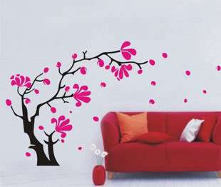 Decorative Wall Paper Art Sticker Flower Tree 1.8*1.0m  
