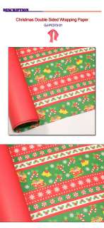 Christmas X MAS Two Side★ Gift Wrapping Paper 10 sheets  