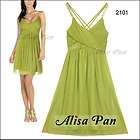 New Sexy Green Rhinestone Cocktail Dress 02101 Size L
