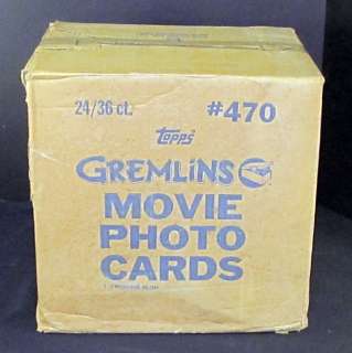 1984 Topps Gremlins Movie Trading Card Case 24 Boxes  