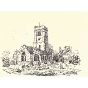   inch (10cm) Square Clear Acrylic Drinks Coaster Tarvin Church Cheshire
