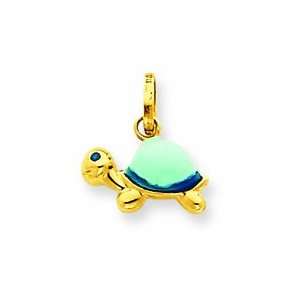  14k Enameled Turtle Charm Shop4Silver Jewelry