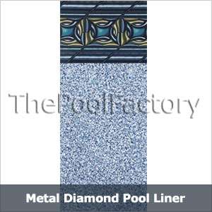   metal diamond unibead premium vinyl liner thru wall skimmer return