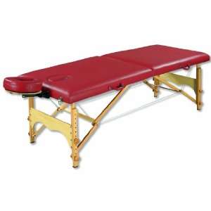   W60601BG Red Basic PorTable Massage Table, 72.5 Length x 27.5 Width