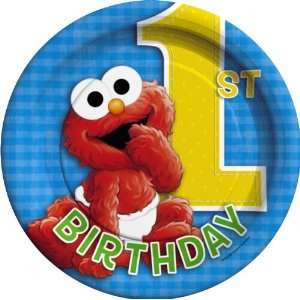  Sesame Street 1st Birthday 7 Dessert Plates (8 count 