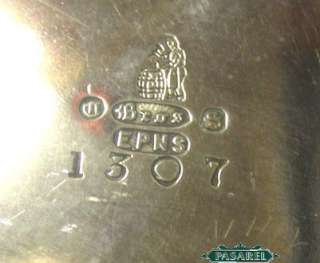 Victorian Silver Cruet Set Condiment Stand Engalnd 1890  