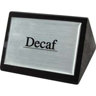 Decaf Tabletop Wood Block Sign   Business Labels 845033011926  