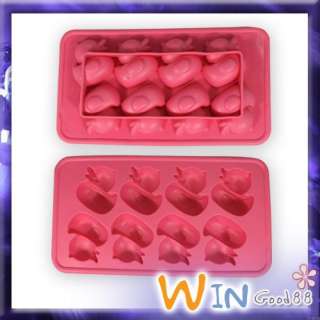 Silicone Duck Shape Party Ice Cube Soap Maker Mold Tray  