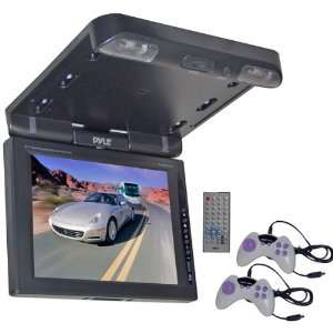 NEW 10.4 LCD Flip Down Roof Mount DVD Monitor with IR/FM Transmitter 
