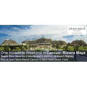 Vacation Package 4 days & 3 nights Hotel stay in Melia Cancun for up 