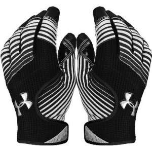  II Blk/Wht Football Receiver Gloves   Equipment   Football   Gloves 