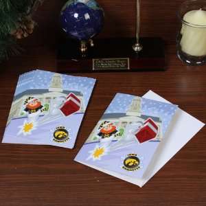   12 Pack Single Elf Kicker Design Christmas Cards