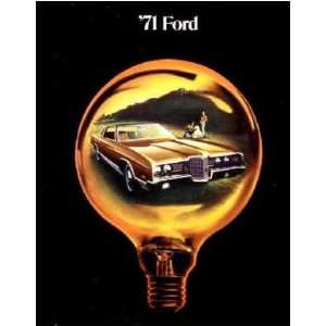  1971 FORD GALAXIE LTD Sales Brochure Literature Book 