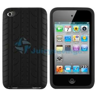 Black Tire Tread Cover Case for iPod Touch 4G 4th Gen 4  