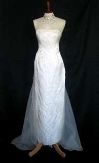 NWT Jessica McClintock Ivory Organza Wings Gown Size 10  